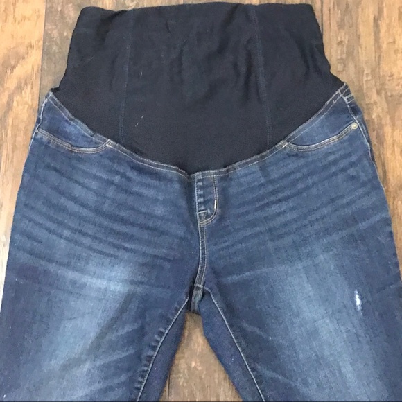 Lot of 3 maternity jeans distressed size 8 - Picture 7 of 14